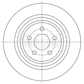 BORG & BECK bbd5458 -  Тормозной диск